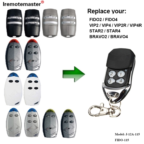 PRE FIDO2 / FIDO4 / VIP2 / VIP4 / VIP2R / VIP4R / STAR2 / STAR4 / BRAVO2 / BRAVO4 diaľkové ovládanie garážovej brány 433,92 MHZ Rolling Code